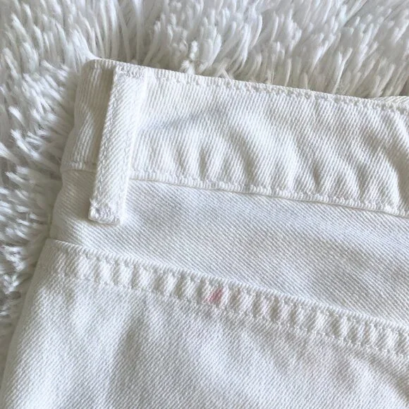 VINTAGE 2010s Distressed White Mini Denim Shorts – Size 4 - Picture 5 of 5